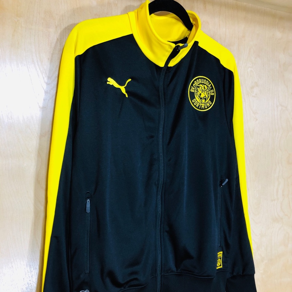 NWT Puma Men’s BVB Black/Yellow Track Jacket - Picture 3 of 7
